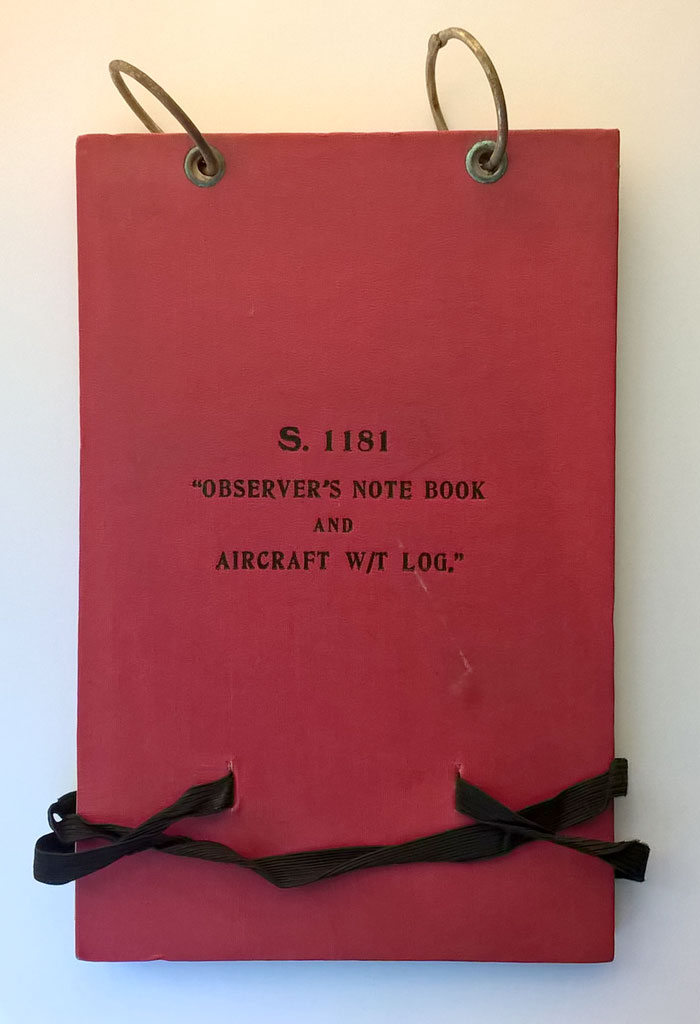Observer S Notebook And Aircraft W T Log Issued Signal Office Raf Gosport 1933 Ebay