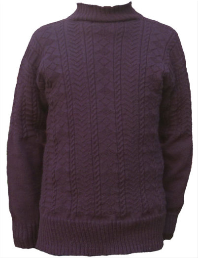 Filey pattern in Damson