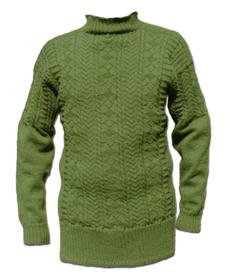 Filey pattern in Olive Green