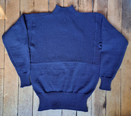 Size 42 Scarborough Gansey in navy