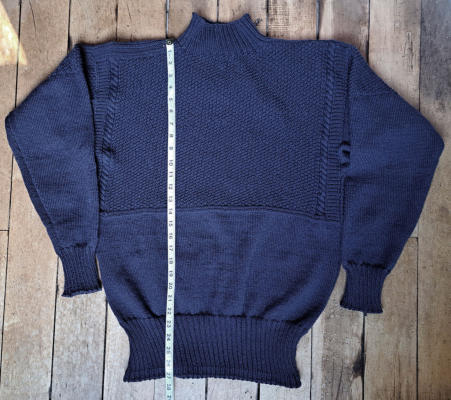 Size 42 Scarborough Gansey in navy
